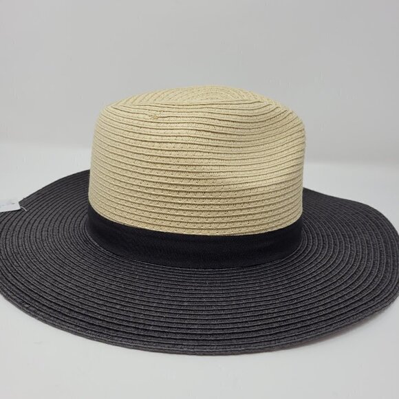 Paper Straw Panama Hat with Paper Straw Flowers - Picture 3 of 8